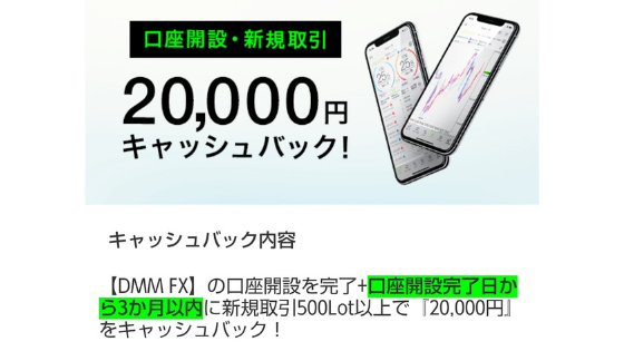 2万円キャッシュバックキャンペーンの条件