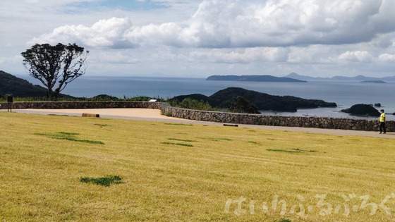 【最新のSNS映えスポット】九十九島観光公園の眺望の丘！モニュメントと絶景が評判
